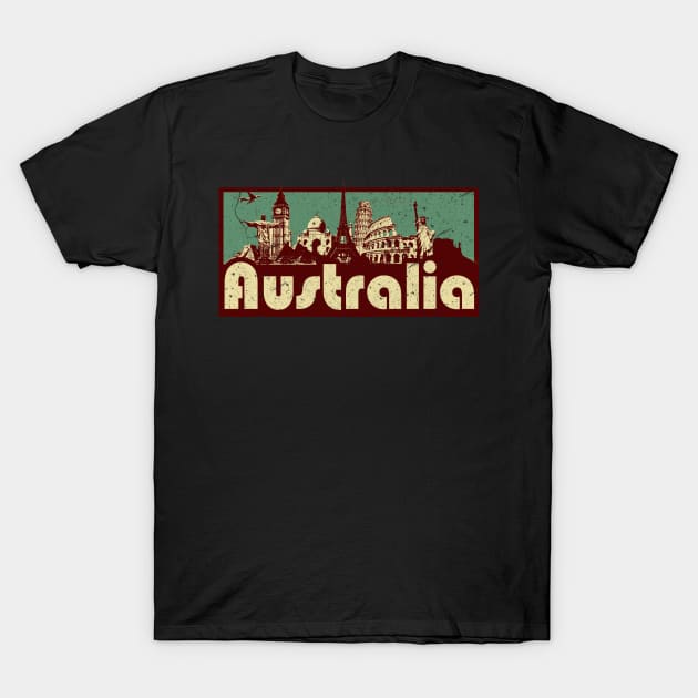 Australia T-Shirt by SerenityByAlex